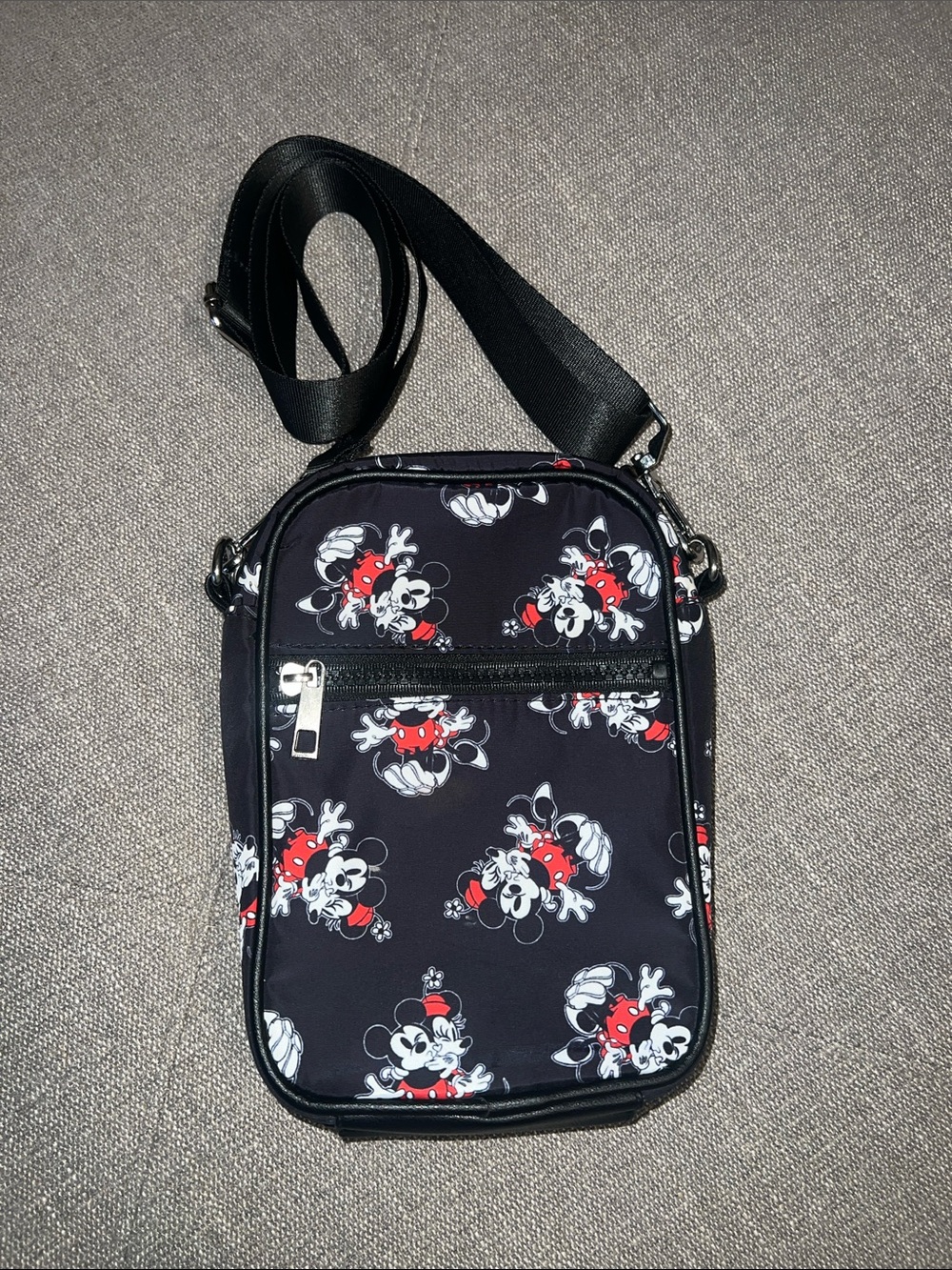Disney Mickey Mouse Black Crossbody Bag